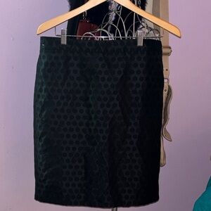 J. Crew Black Polka Dot Pencil Skirt New